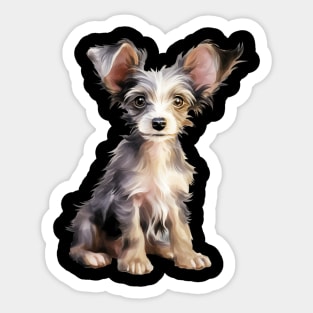 Puppy Chinese Crested Sticker